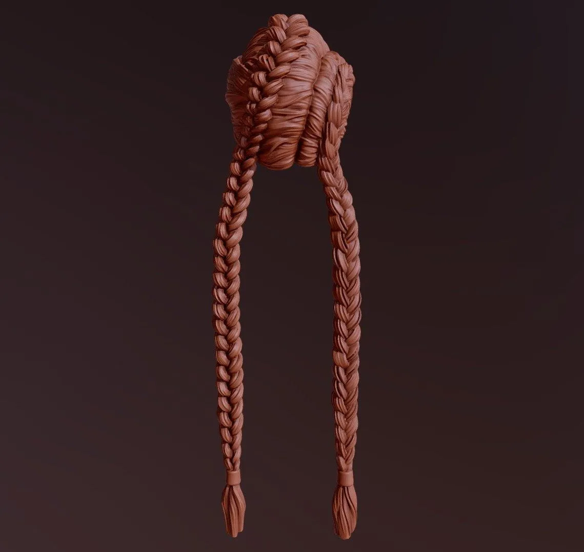 PBR Game 3D Models – Hair 29