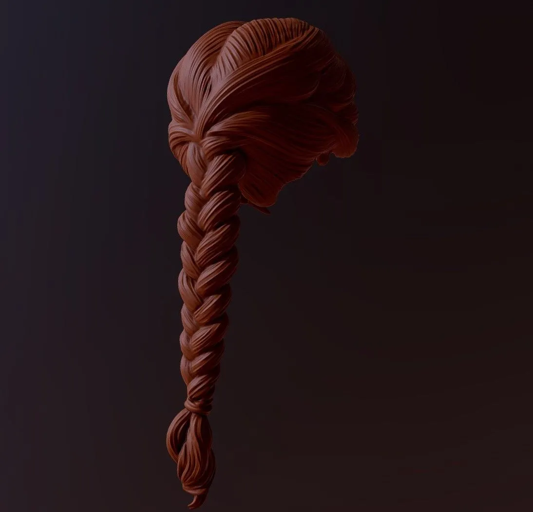 PBR Game 3D Models - Hair 31