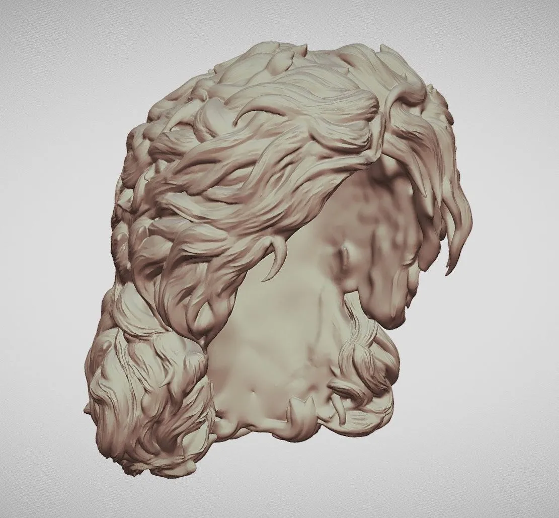PBR Game 3D Models - Hair 66