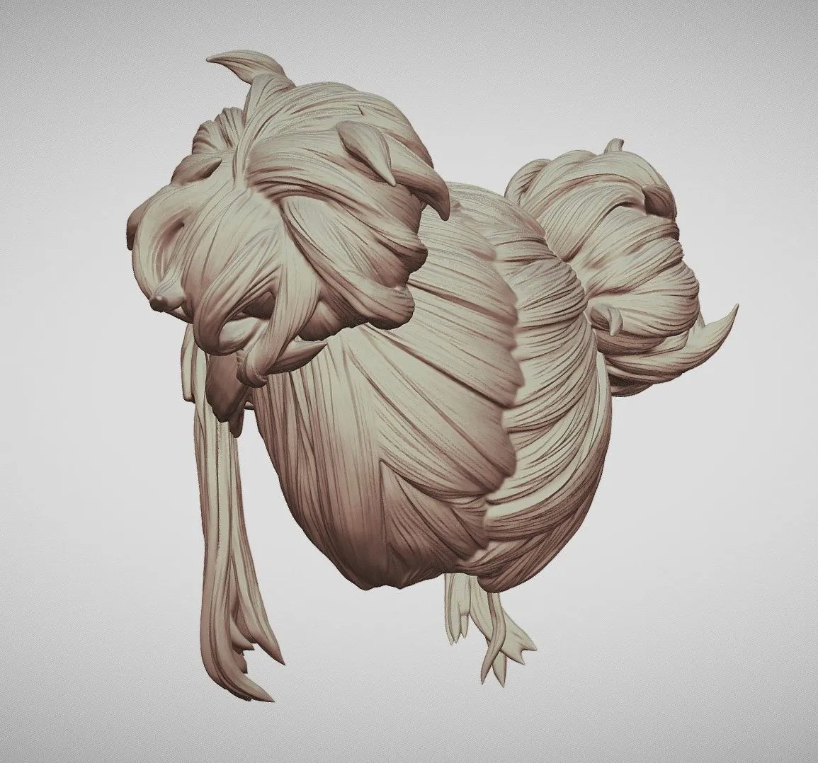 PBR Game 3D Models - Hair 69