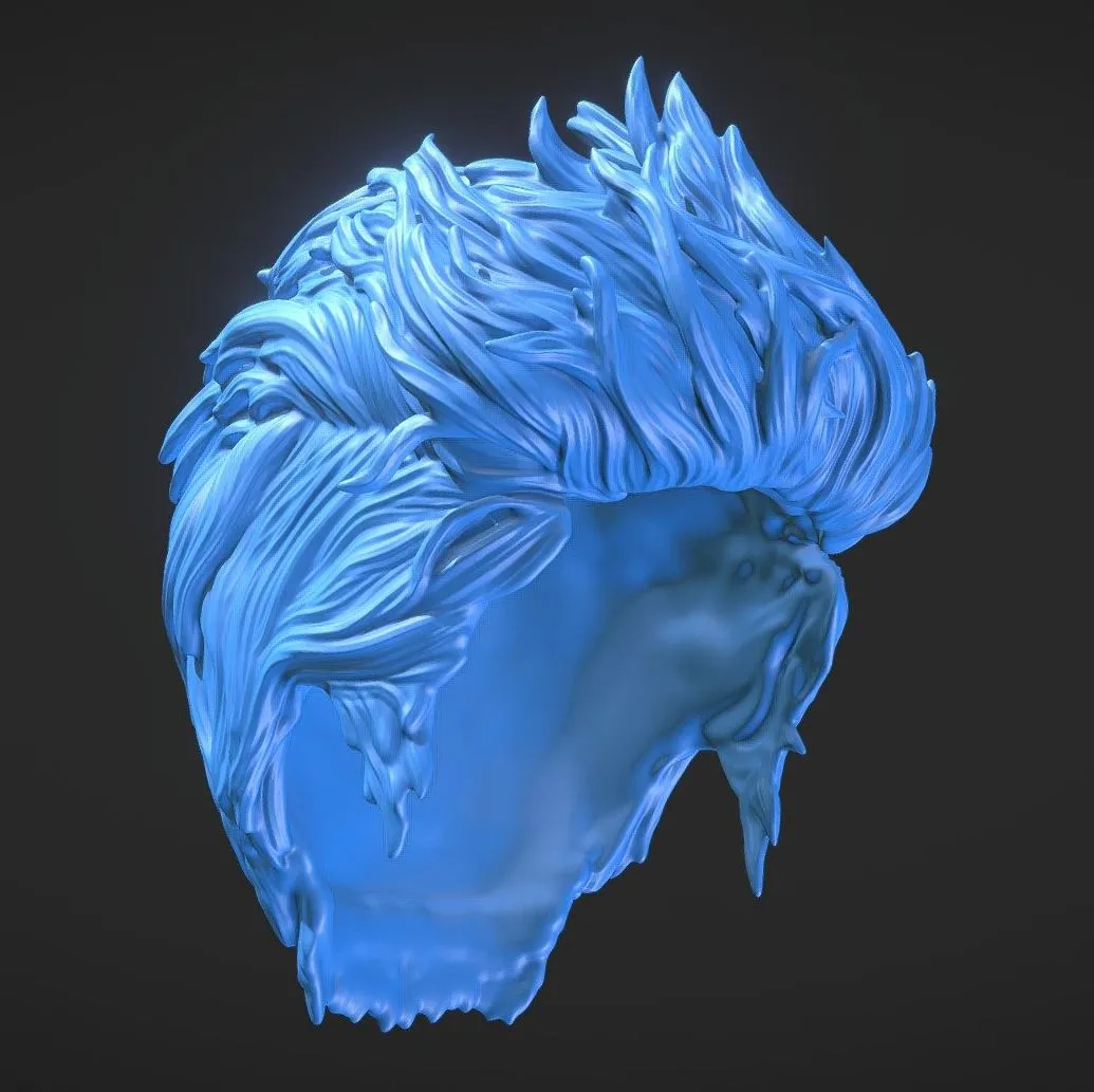 PBR Game 3D Models - Hair 71