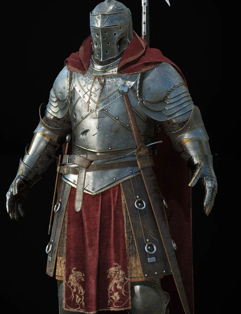 PBR Game 3D Models - Halberdier