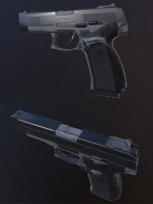 PBR Game 3D Models - Handgun MP-443 Grach