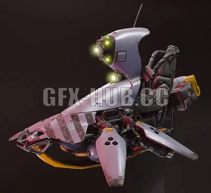 PBR Game 3D Models - HEATR – Jetbike
