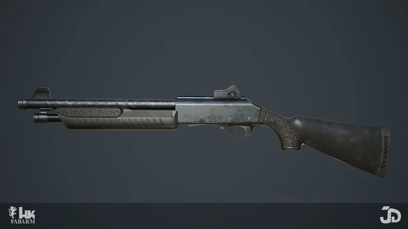 PBR Game 3D Models - Heckler and Koch FABARM FP6