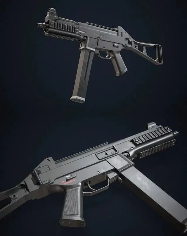 PBR Game 3D Models - Heckler_Koch UMP 45