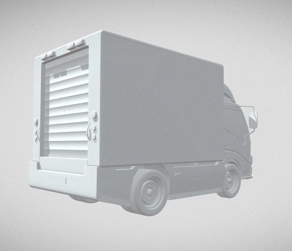 PBR Game 3D Models - Hino 300 Box 2012
