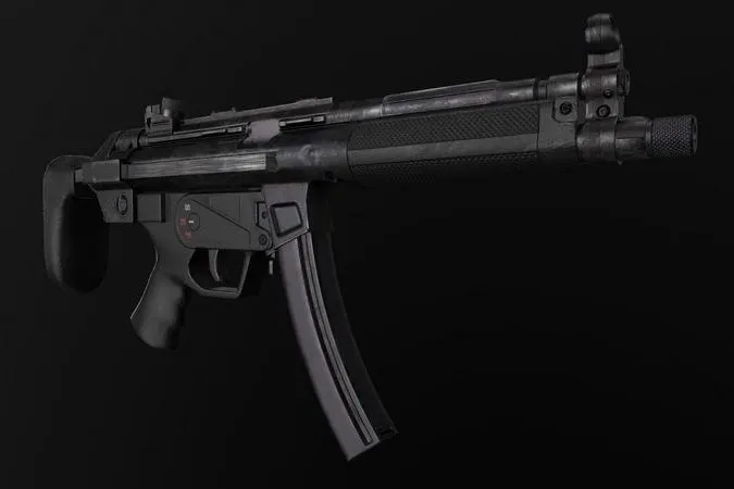 PBR Game 3D Models - HK MP5 A3