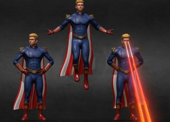 PBR Game 3D Models – Homelander Rigging