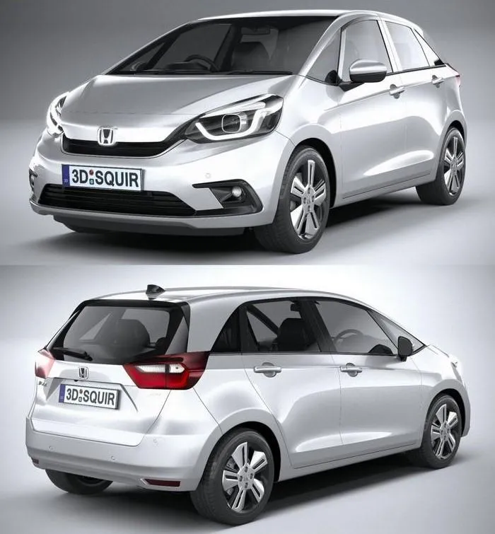PBR Game 3D Models - Honda Jazz 2020
