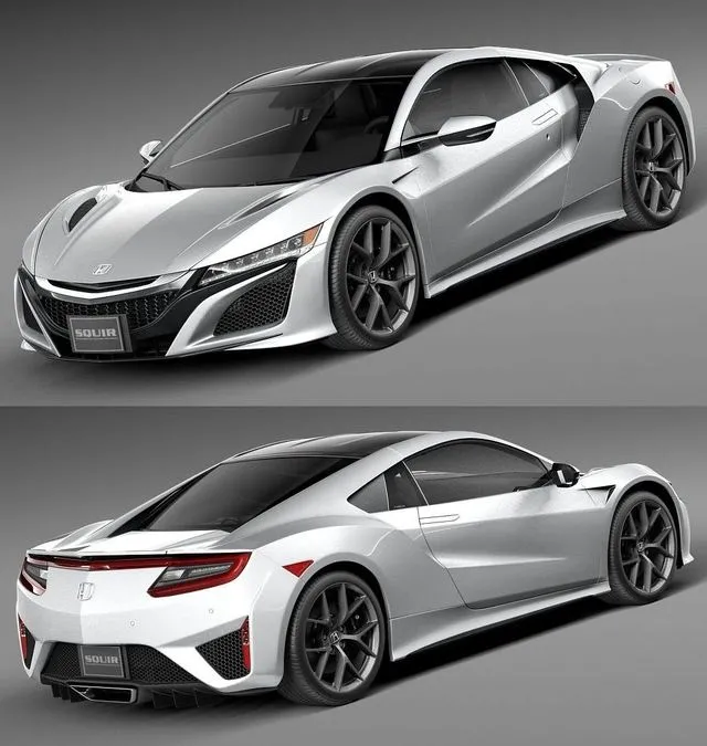 PBR Game 3D Models - Honda NSX 2016