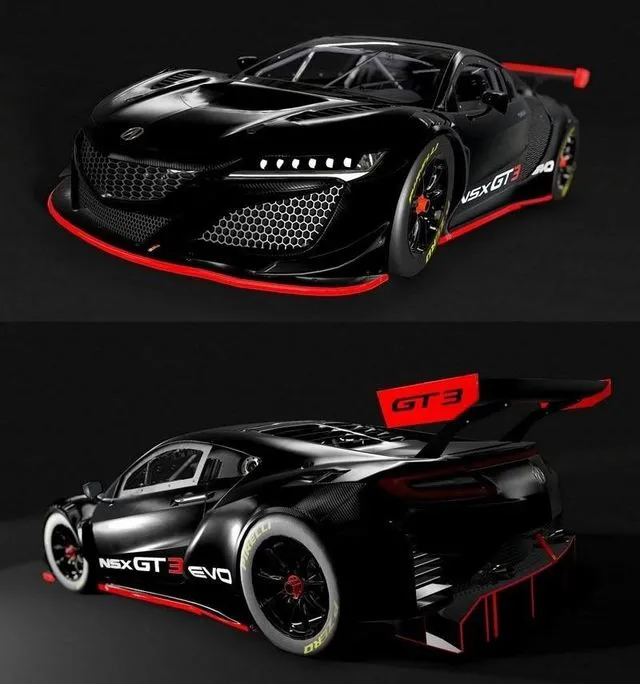 PBR Game 3D Models - Honda NSX GT3 2019