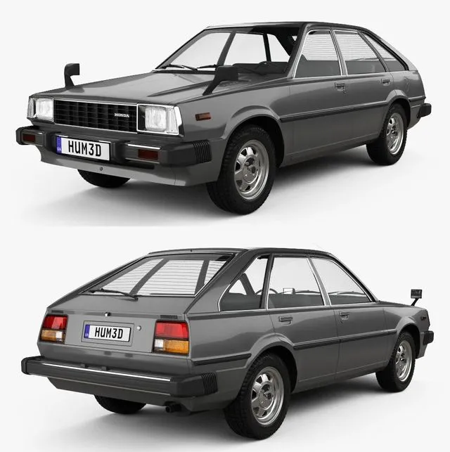PBR Game 3D Models - Honda Quint 1980