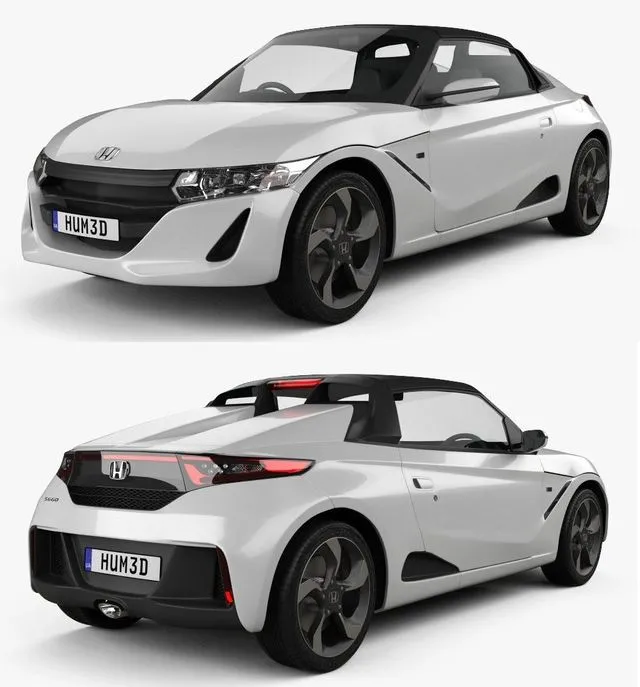 PBR Game 3D Models - Honda S660 2015