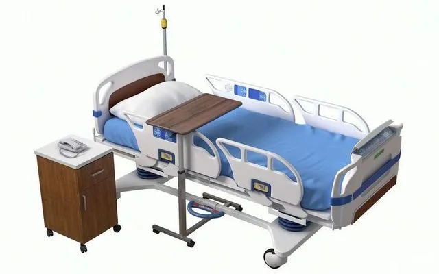 PBR Game 3D Models - Hospital Bed