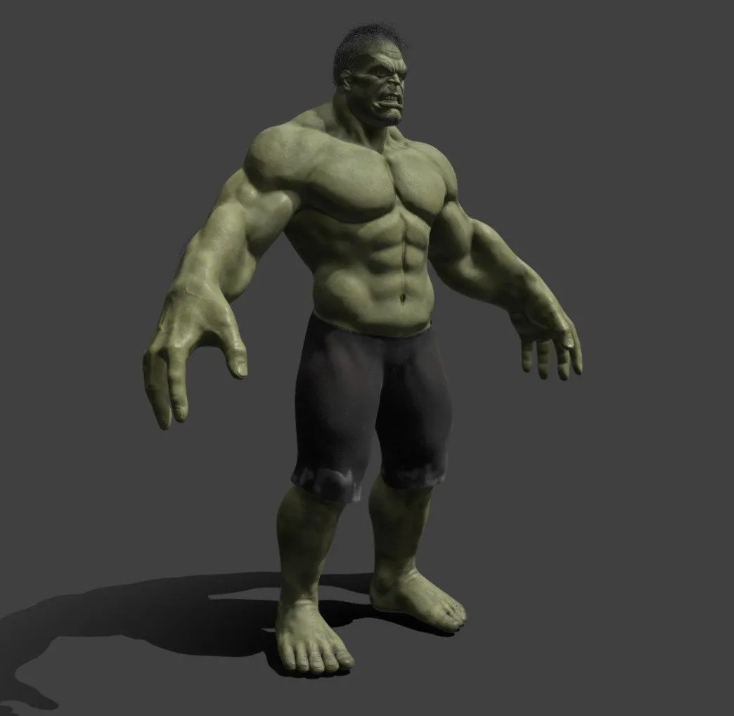 PBR Game 3D Models - Hulk 1