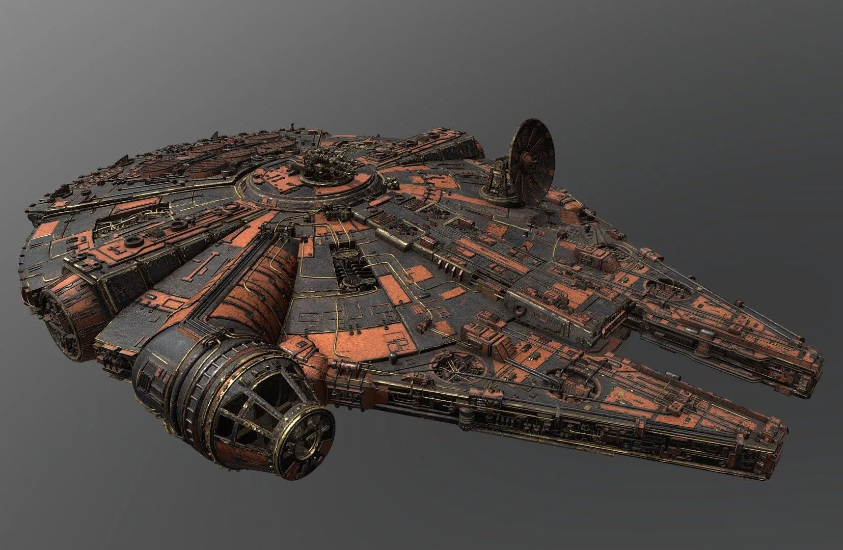 PBR Game 3D Models - Hull Spaceship