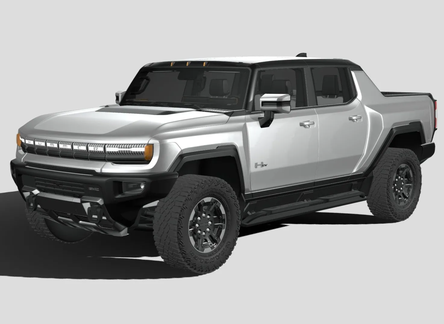 PBR Game 3D Models - Hummer Ev 2022 With Interior