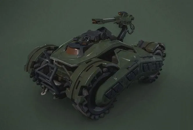 PBR Game 3D Models - Hybrid drone