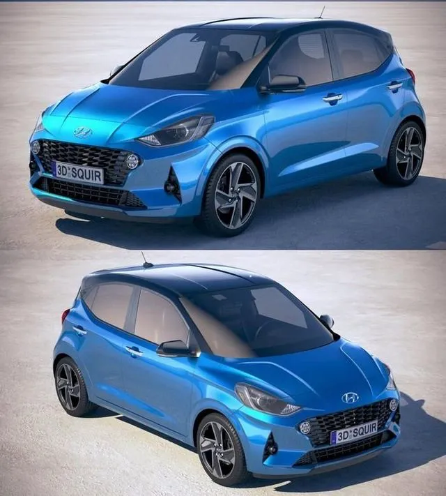 PBR Game 3D Models - Hyundai i10 2020