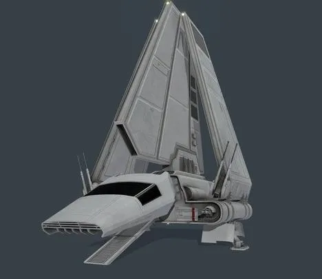PBR Game 3D Models - Imp Lambda Shuttle V2