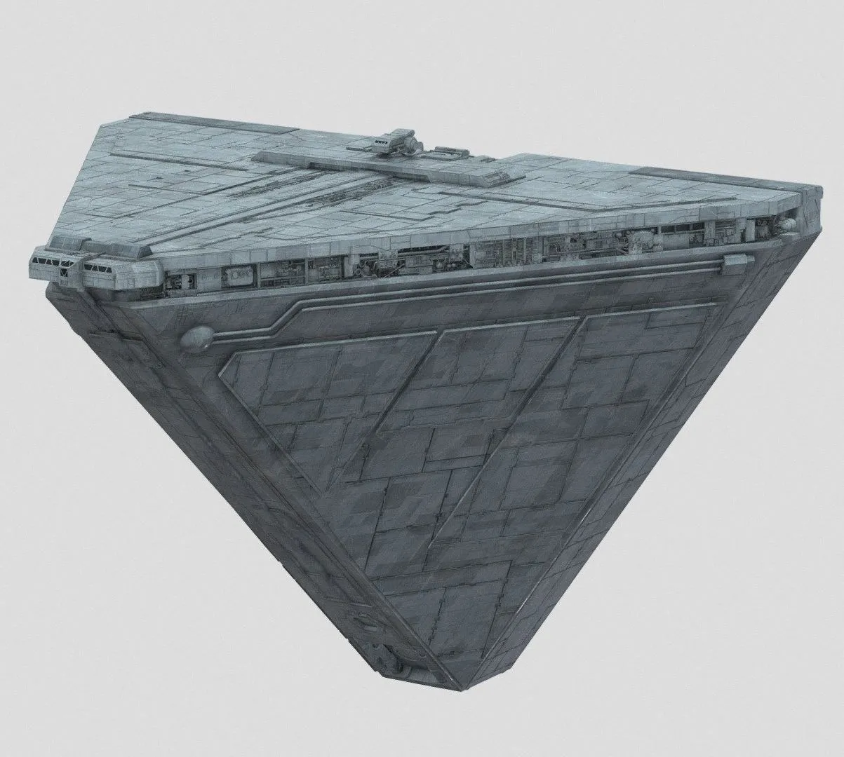 PBR Game 3D Models - Imperial Class 4 Container Transport Star Wars
