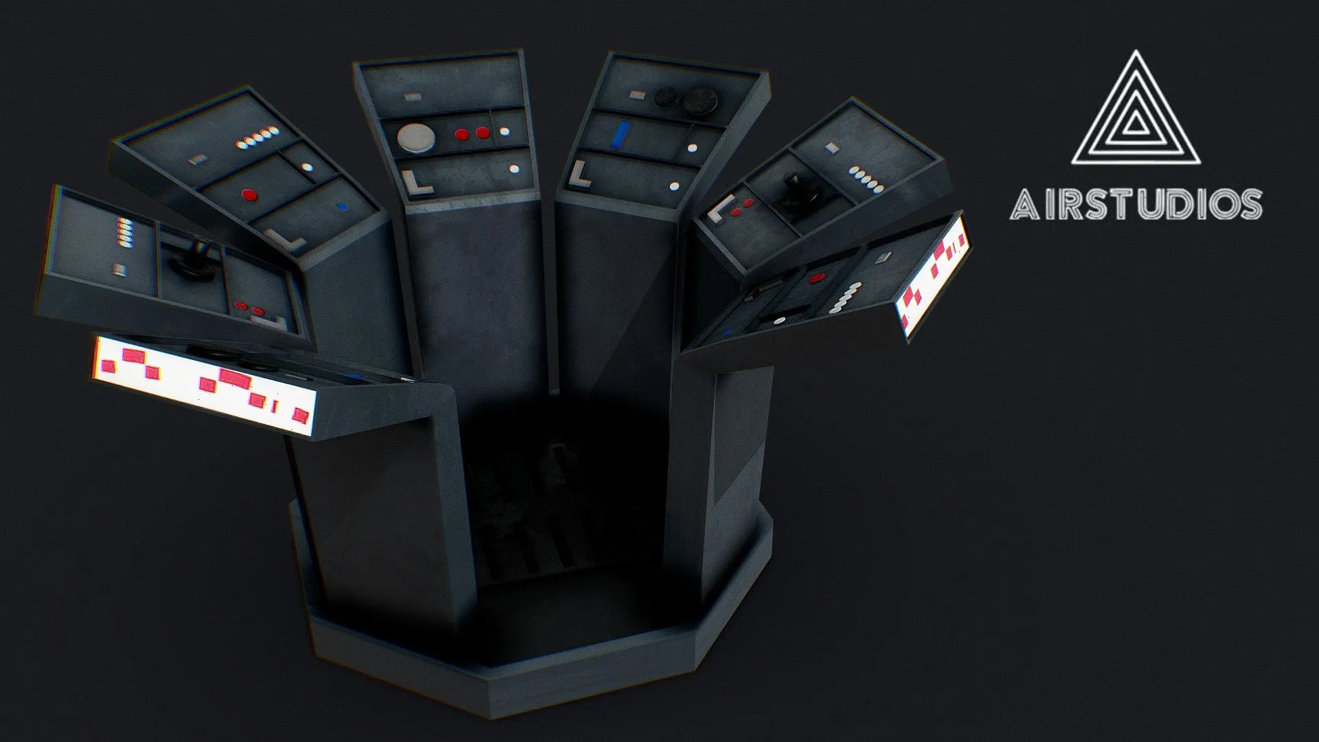 PBR Game 3D Models - Imperial Console Death Star Star Destroyer