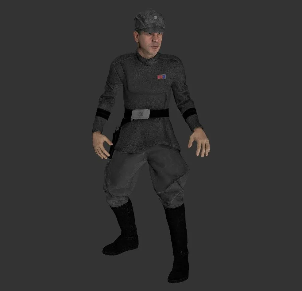 PBR Game 3D Models - Imperial Officer