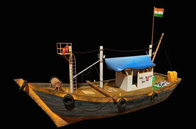 PBR Game 3D Models - Indian Fishing Boat