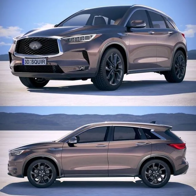 PBR Game 3D Models - Infiniti QX50 2019