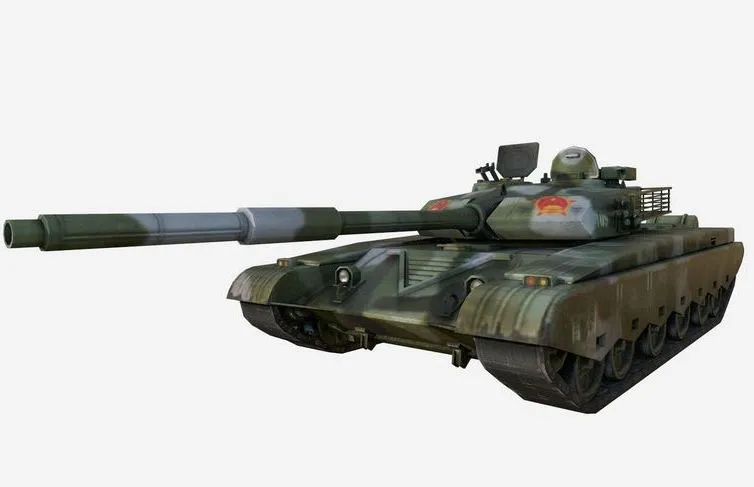 PBR Game 3D Models - Iron Mountain Type-99 MBT