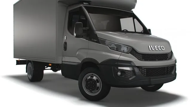 PBR Game 3D Models - Iveco Daily Luton Box 2014