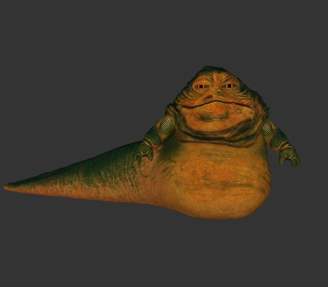 PBR Game 3D Models - Jabba The Hutt
