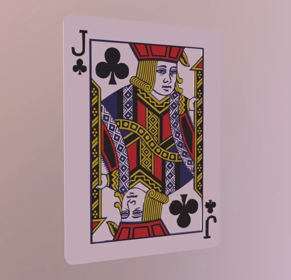 PBR Game 3D Models - Jack Of Clubs