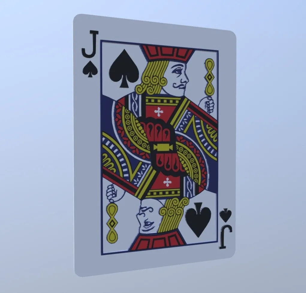 PBR Game 3D Models - Jack Of Spades