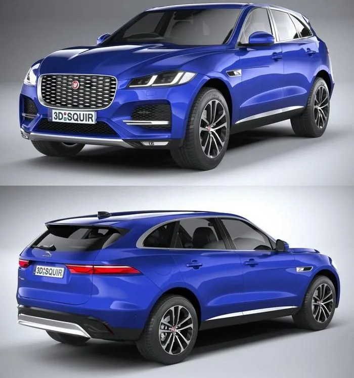 PBR Game 3D Models - Jaguar F-Pace Regular 2021