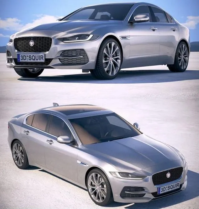 PBR Game 3D Models - Jaguar XE 2020