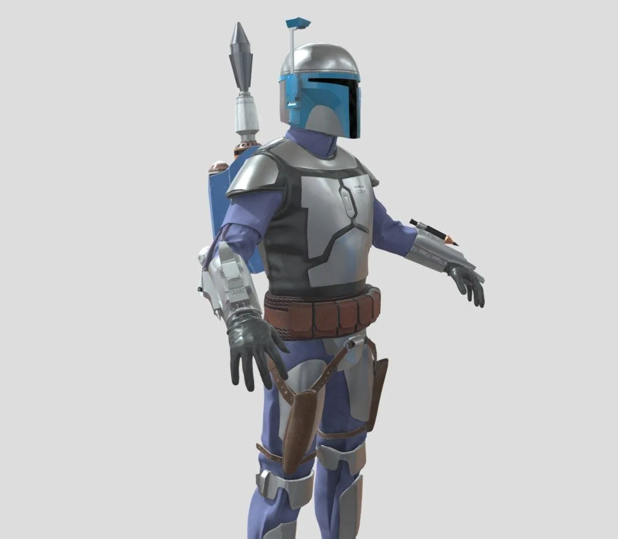 PBR Game 3D Models - Jango Fett (2)