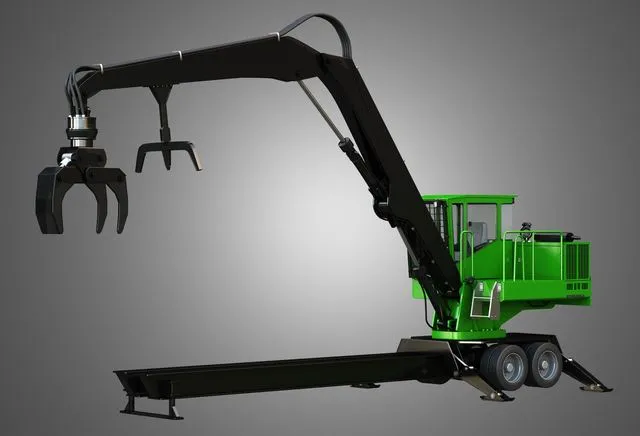 PBR Game 3D Models - JD - 337E Knuckleboom Loader