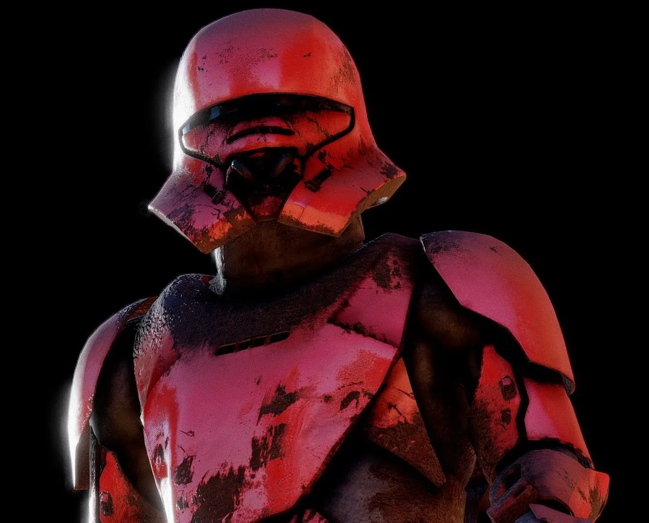 PBR Game 3D Models - Jet Trooper Rigged Animated