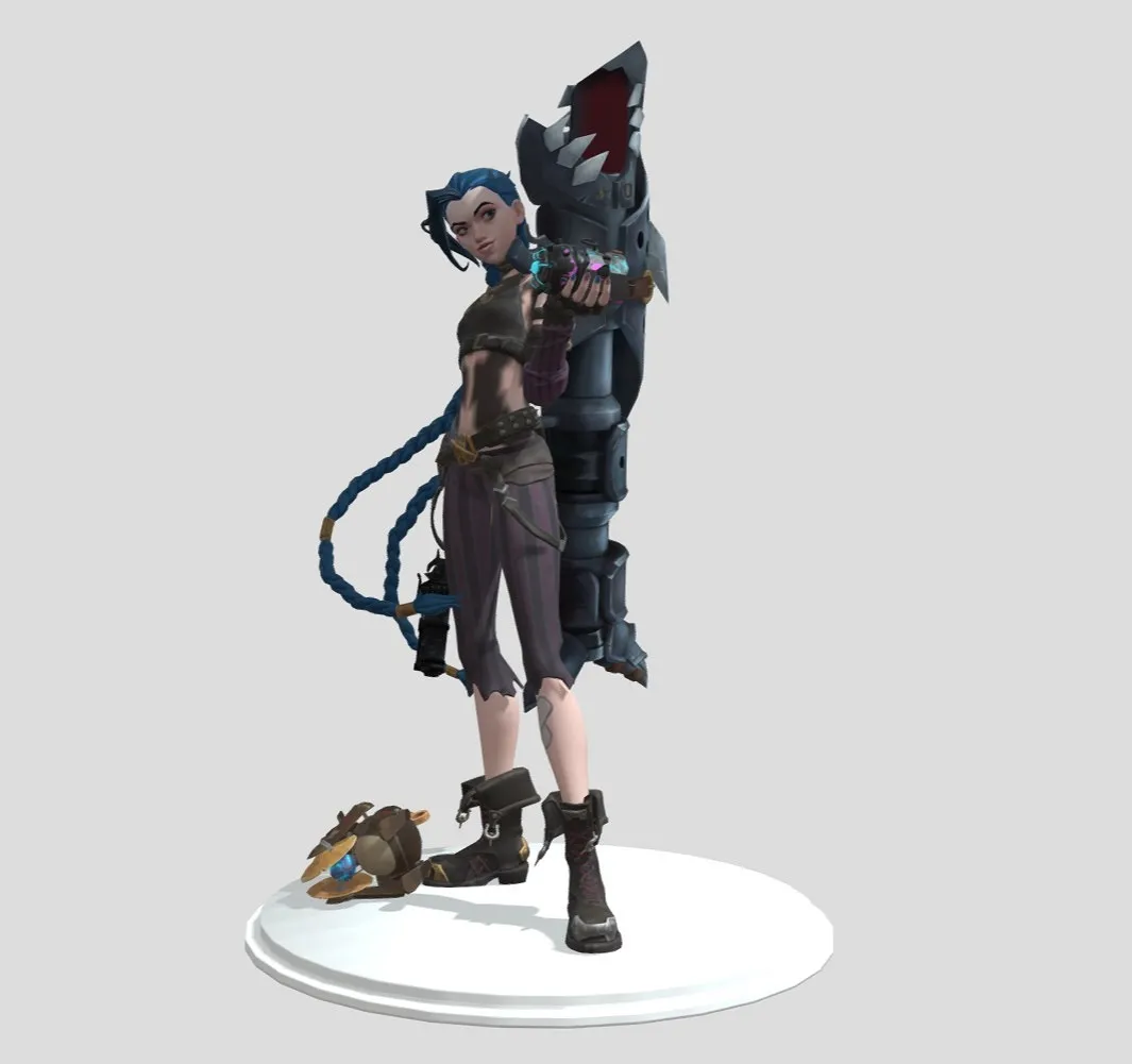 PBR Game 3D Models - JINX FINAL PRINT