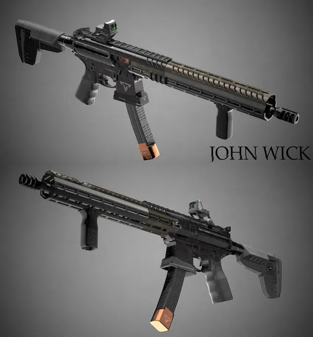 PBR Game 3D Models - John Wick 3 MPX