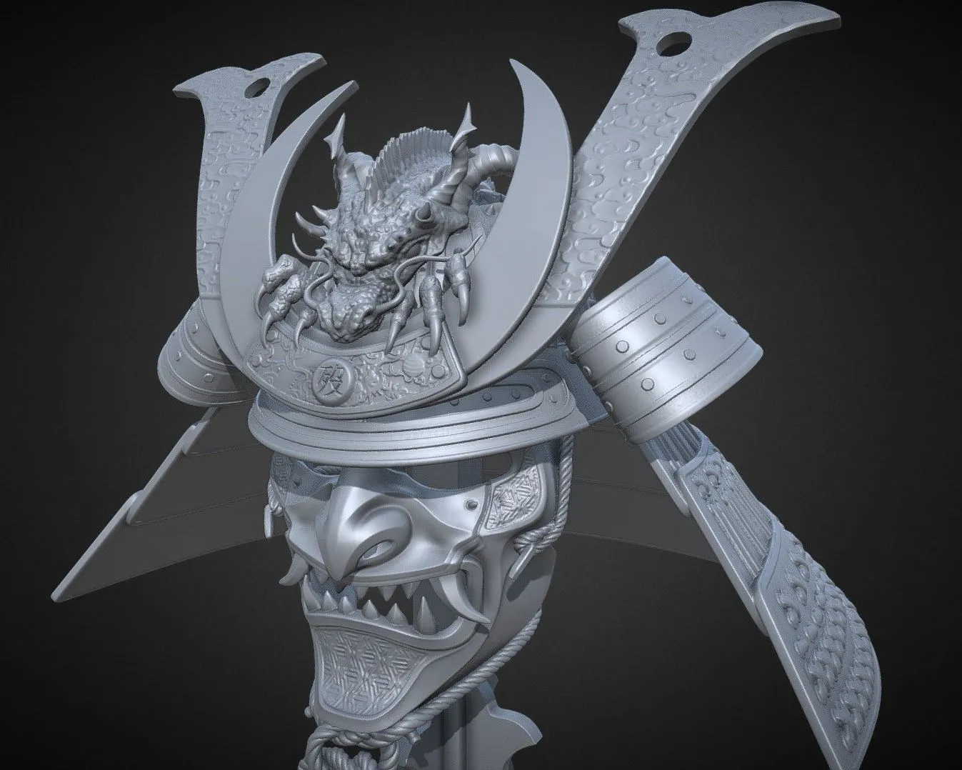 PBR Game 3D Models - Kabuto 1