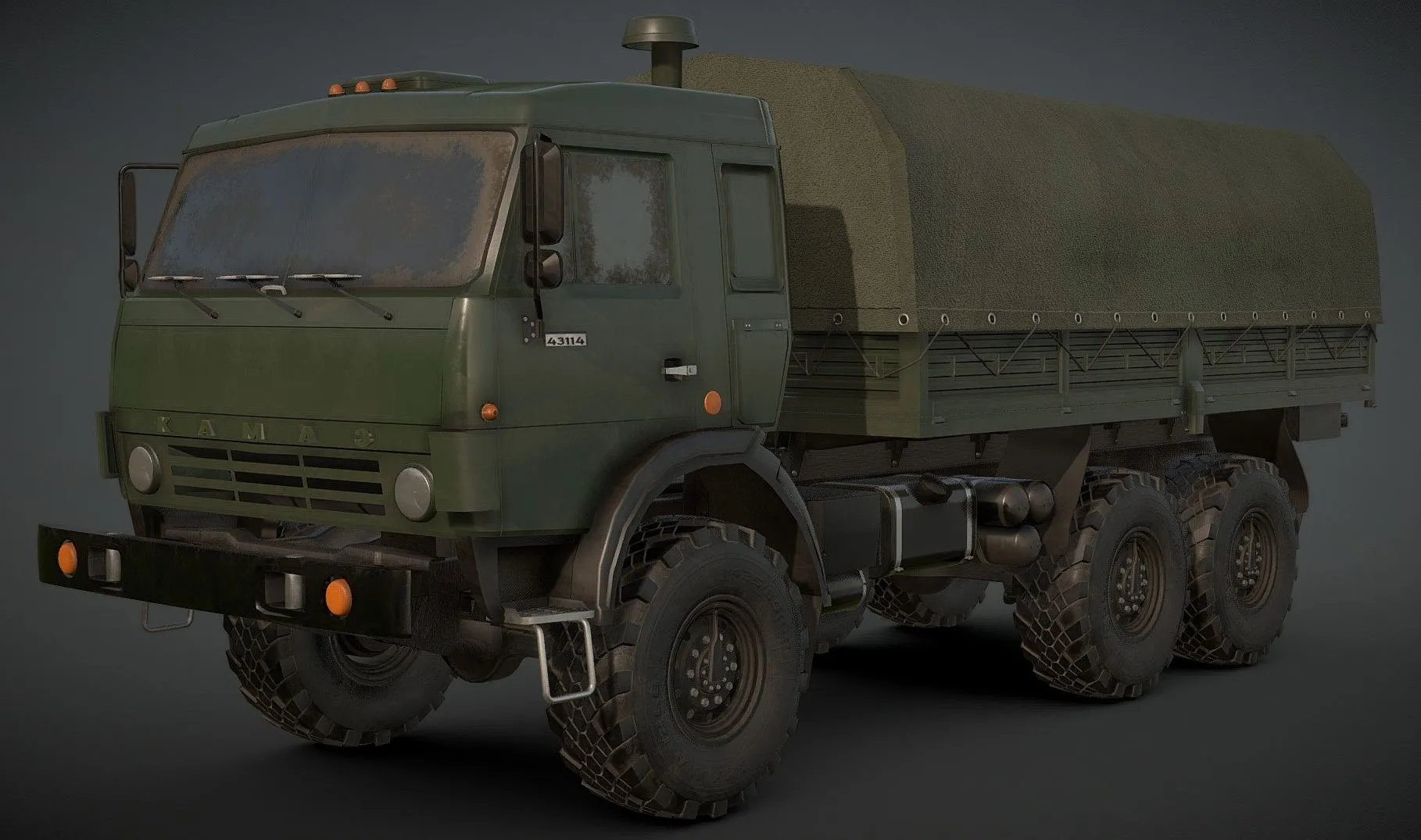 PBR Game 3D Models - Kamaz 43114