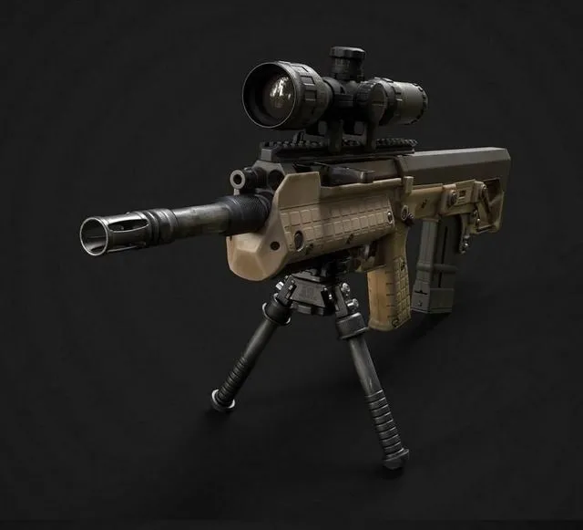 PBR Game 3D Models - KelTec RFB Rifle