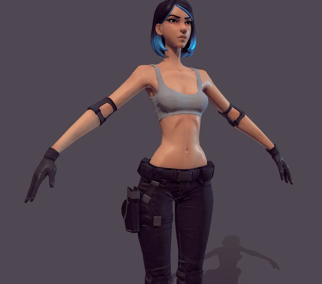 PBR Game 3D Models - Kiara Game Ready Pbr Mercenary