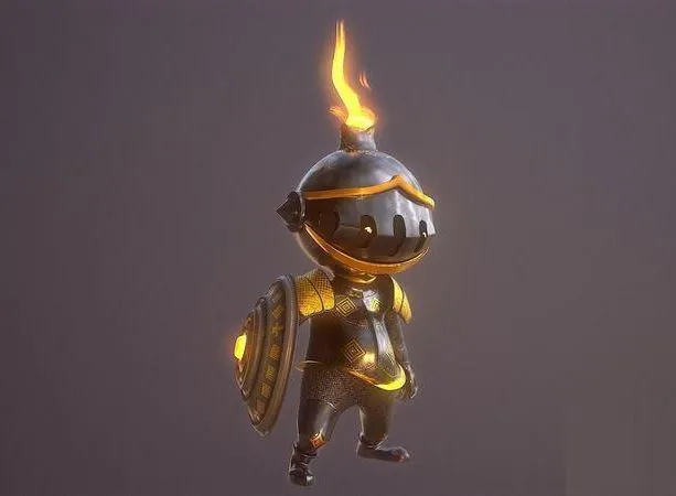 PBR Game 3D Models - Knight of the shield