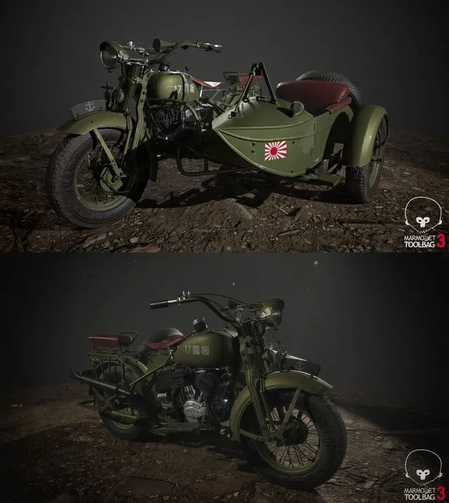 PBR Game 3D Models - Kurogane Type 95