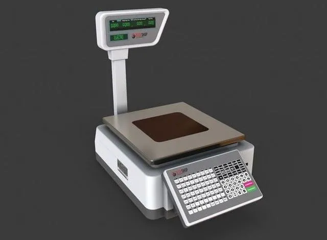 PBR Game 3D Models - Label Printing Supermarket Weighing Scale