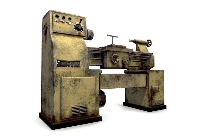PBR Game 3D Models - Lathe Low-poly